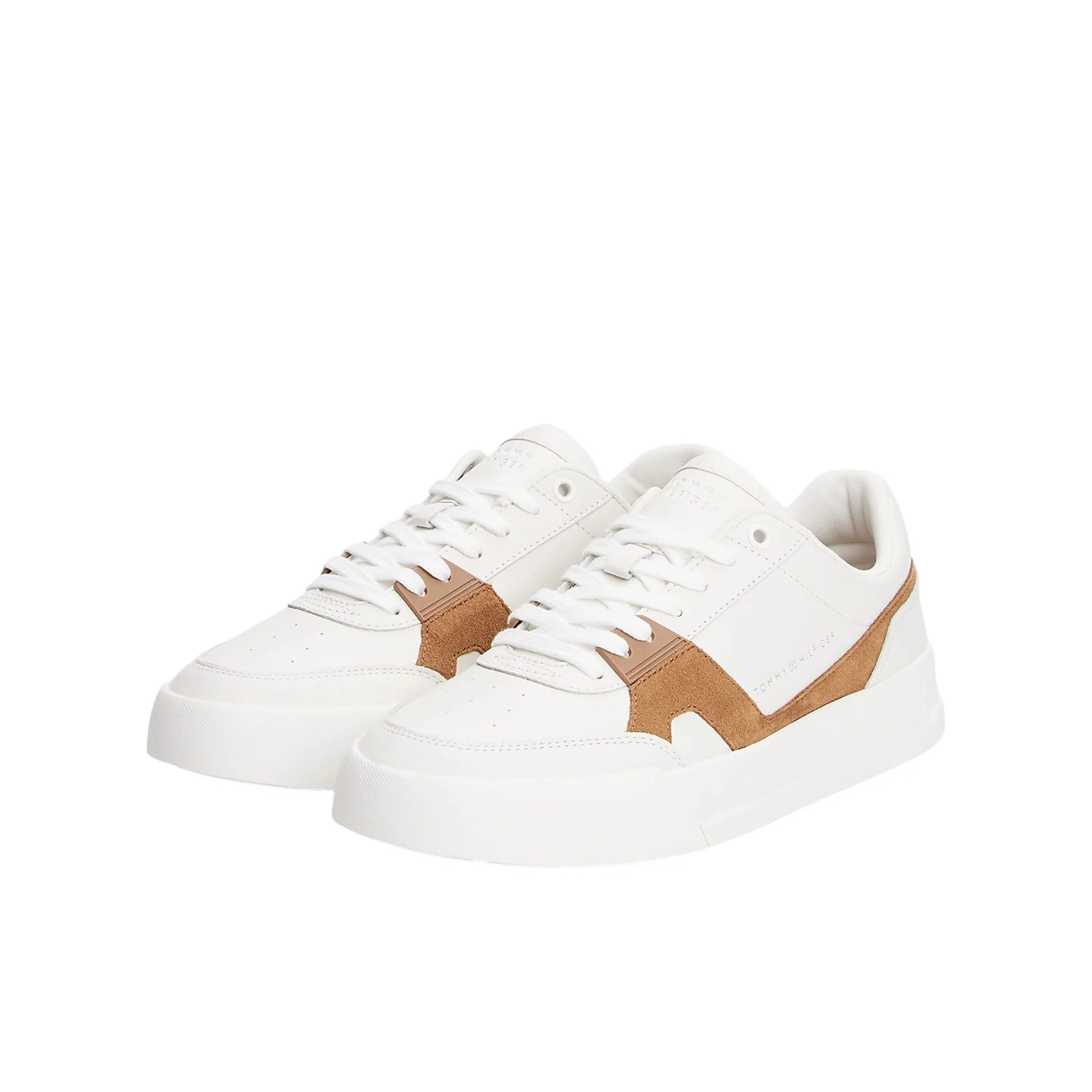 Sneaker con inserti a contrasto bianco/beige - Image 3