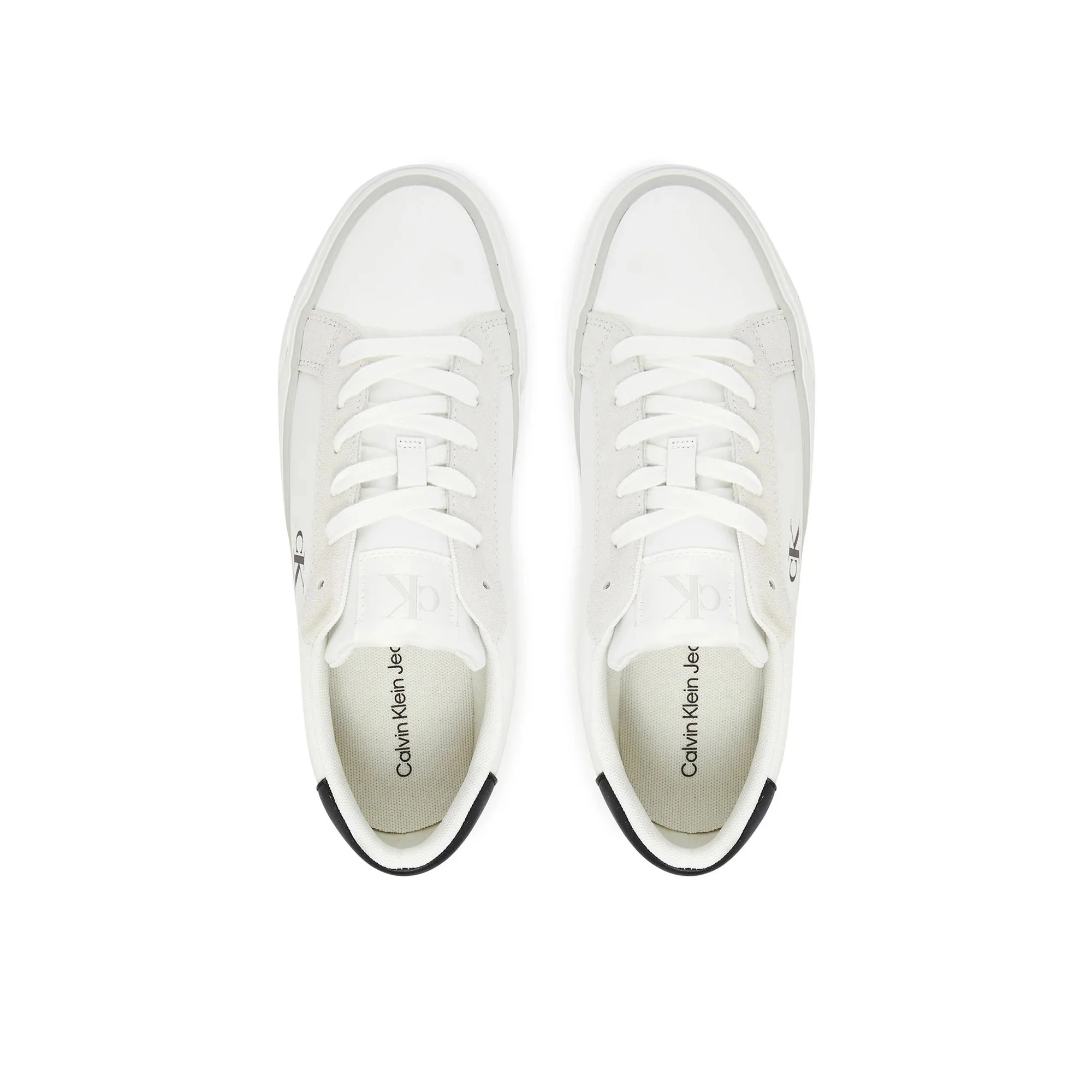 Sneakers vulc flatform nylon mix bianco/nero - Image 3